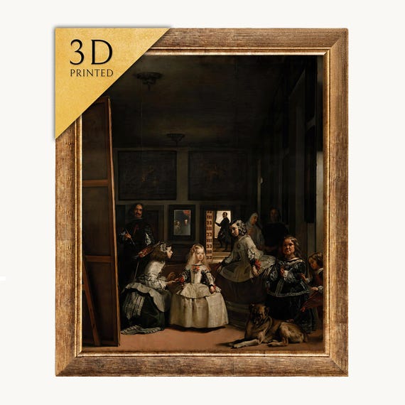 ラス メニーナス 3D プリント: ディエゴ ベラスケスのテクスチャ付き