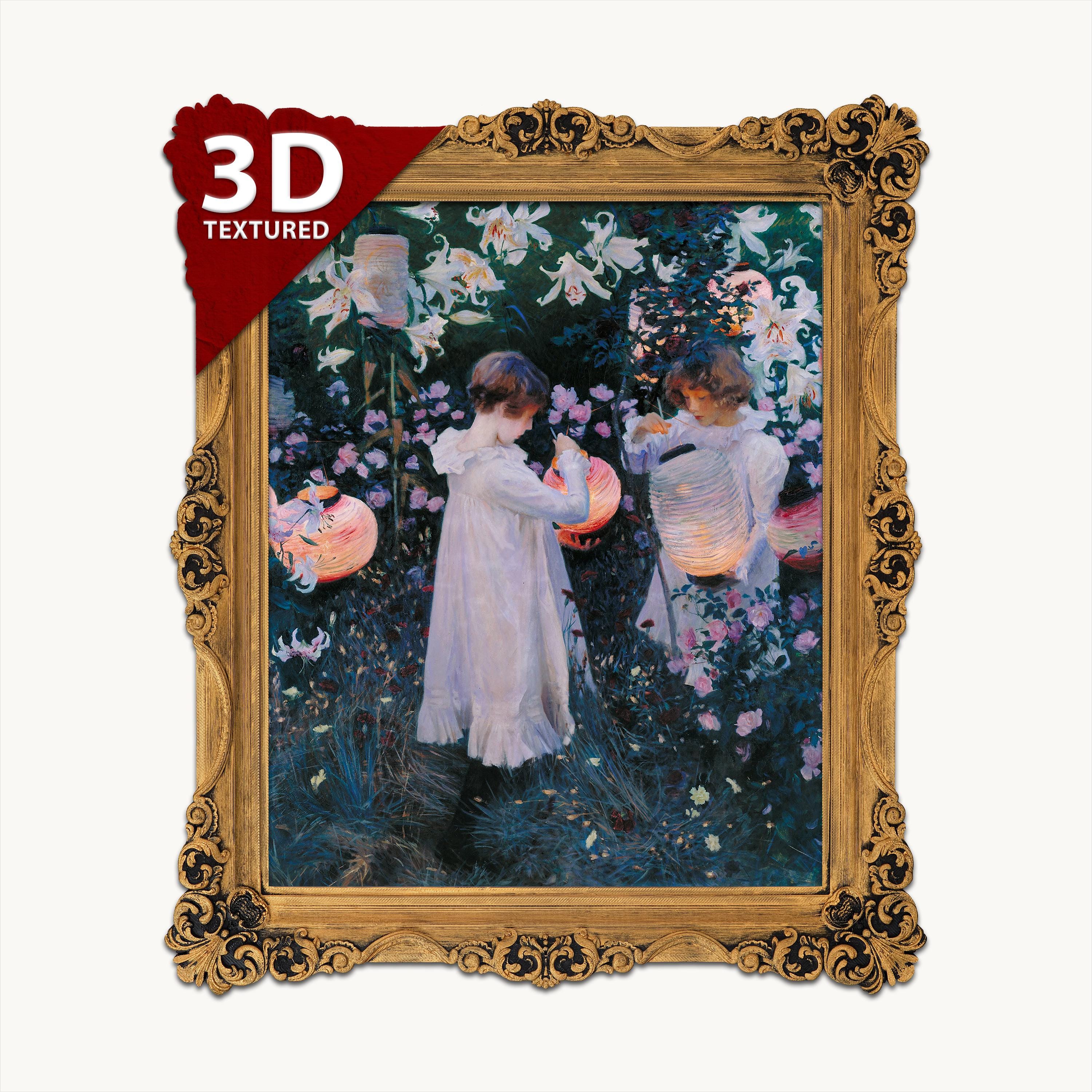 カーネーション、ユリ、バラの3Dプリント：ジョン・シンガー