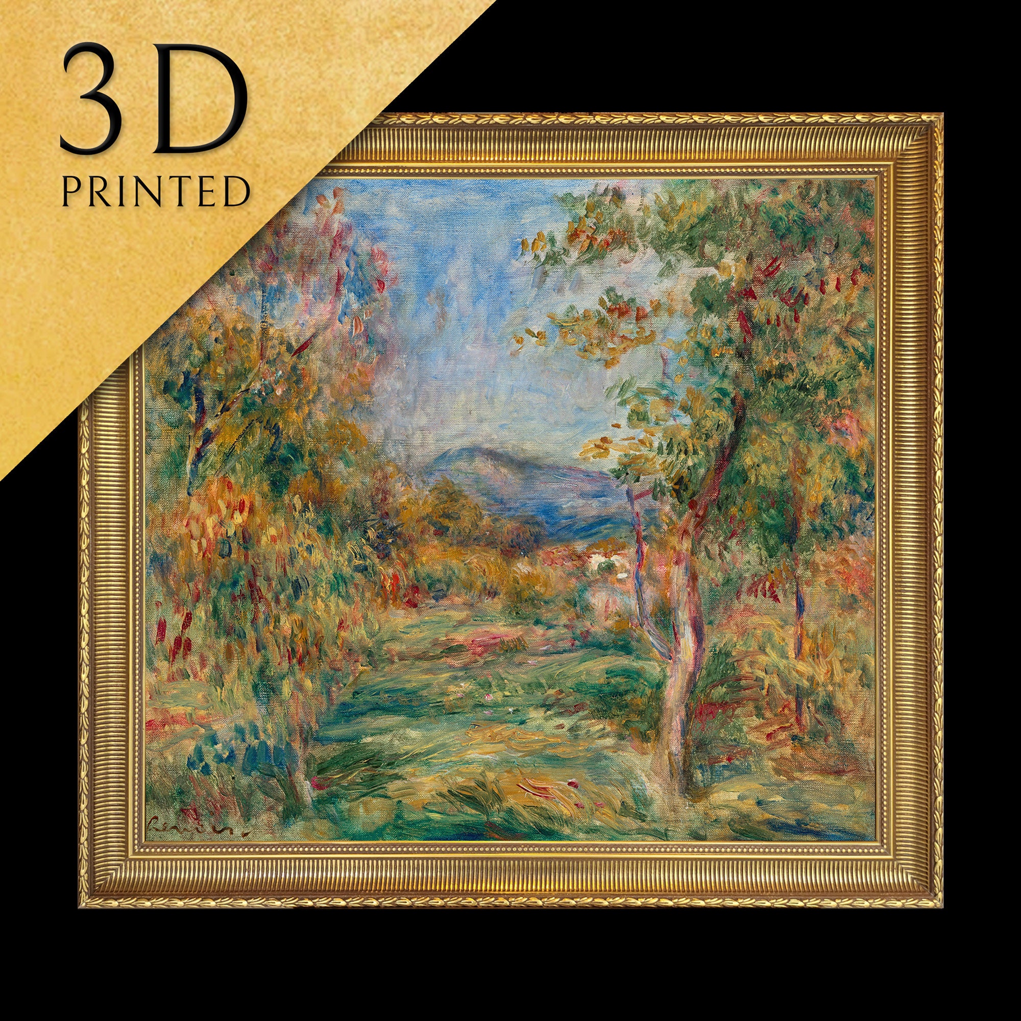 Renoir 'paysage De Cagnes' 3D Textured Print - Etsy