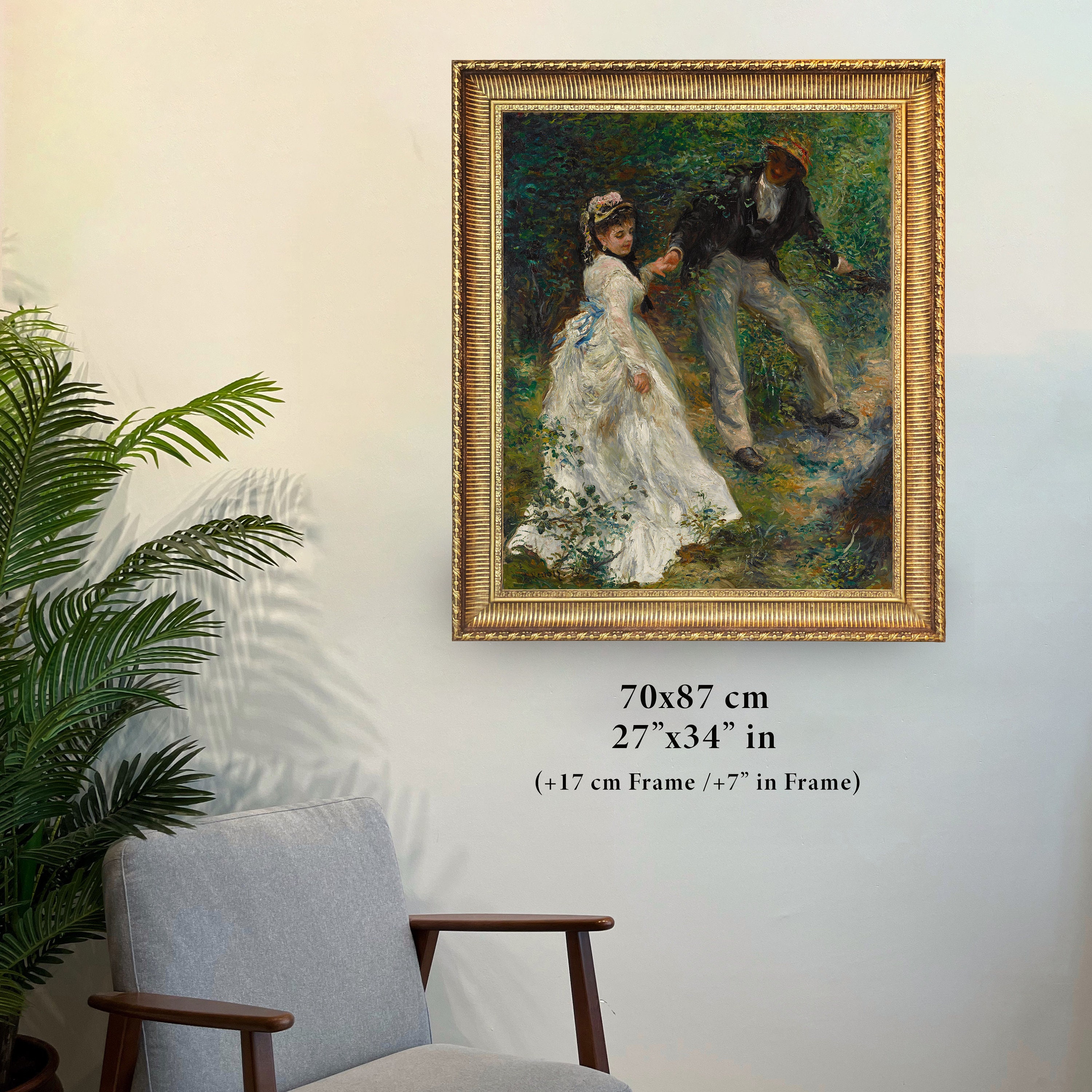 Renoir - La Promenade 3D Textured Print: Brushstroke Effect - Etsy