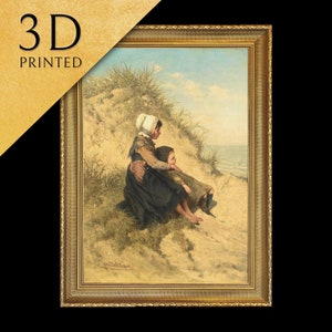 Auction by Cesare Felix Georges Dell&#39; acqua, 3d Printed with texture and brush strokes looks like original oil painting