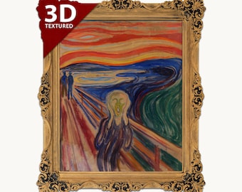 El Grito de Edvard Munch: Impresión texturizada en 3D