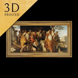 The Anointment Of David - Paolo Veronese, 3d Printed with texture and brush strokes looks like original oil painting.