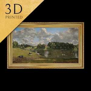 Wivenhoe Park, Essex von John Constable, 3D Gedruckt mit Textur und Pinselstrichen sieht aus wie Original-Ölgemälde
