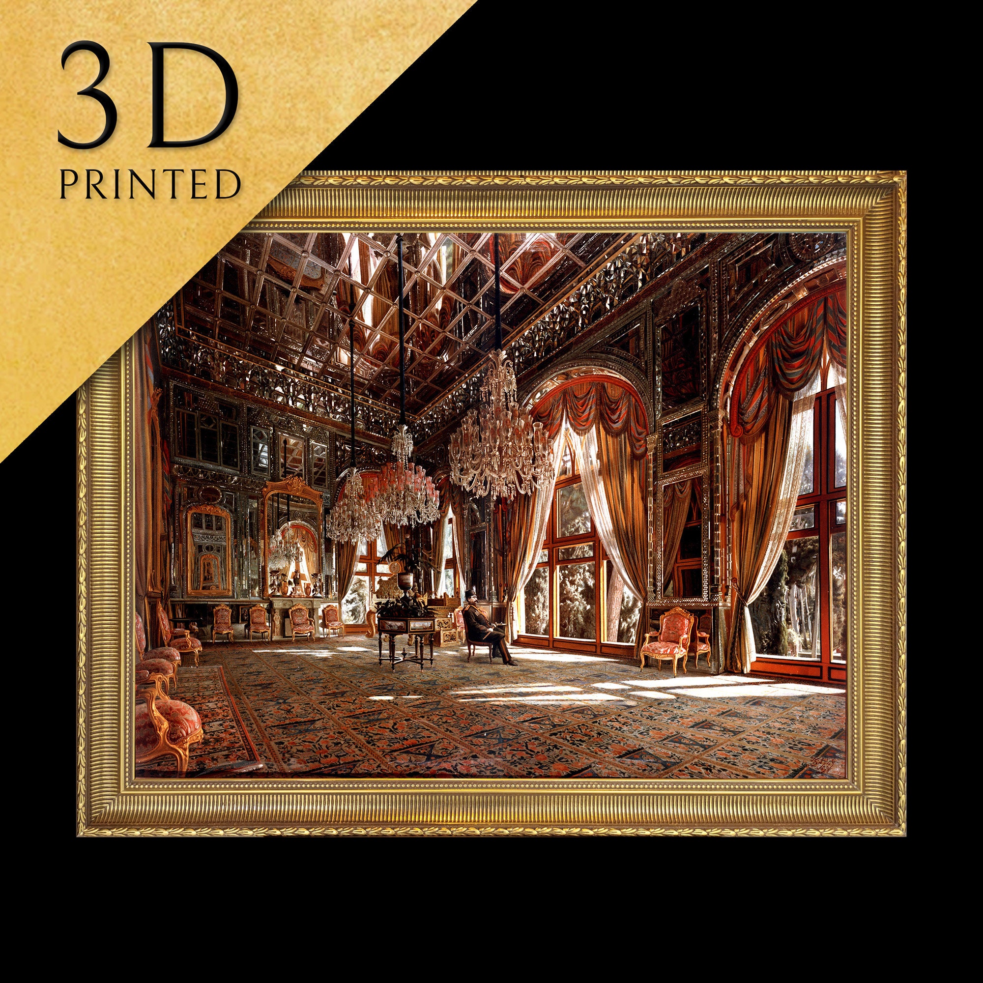 Mirror Hall by Kamal Ol Molk: 3D Textured Art Print - Etsy