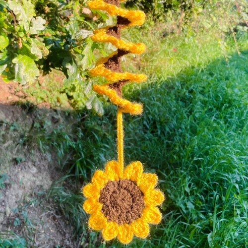 Crochet Wind Spinner Pattern Sunflower Crochet Pattern Etsy