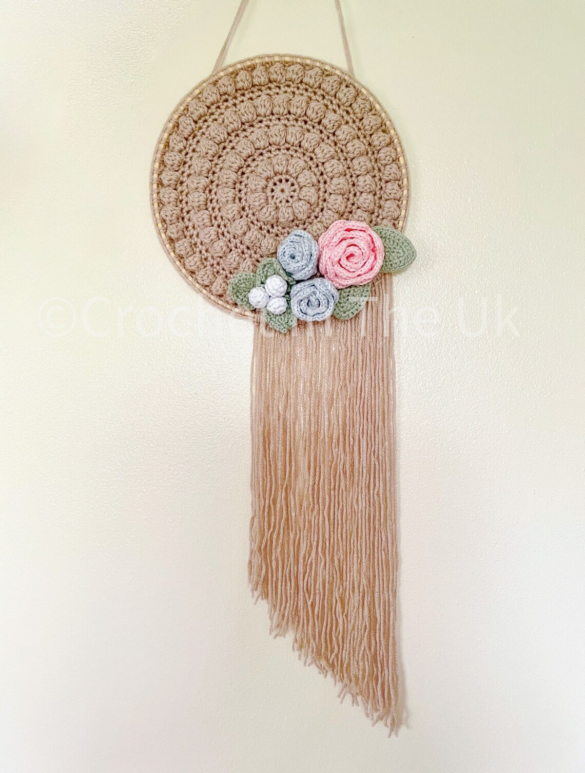Boho Crochet Wall Hanging Pattern Boho Decor Crochet Etsy