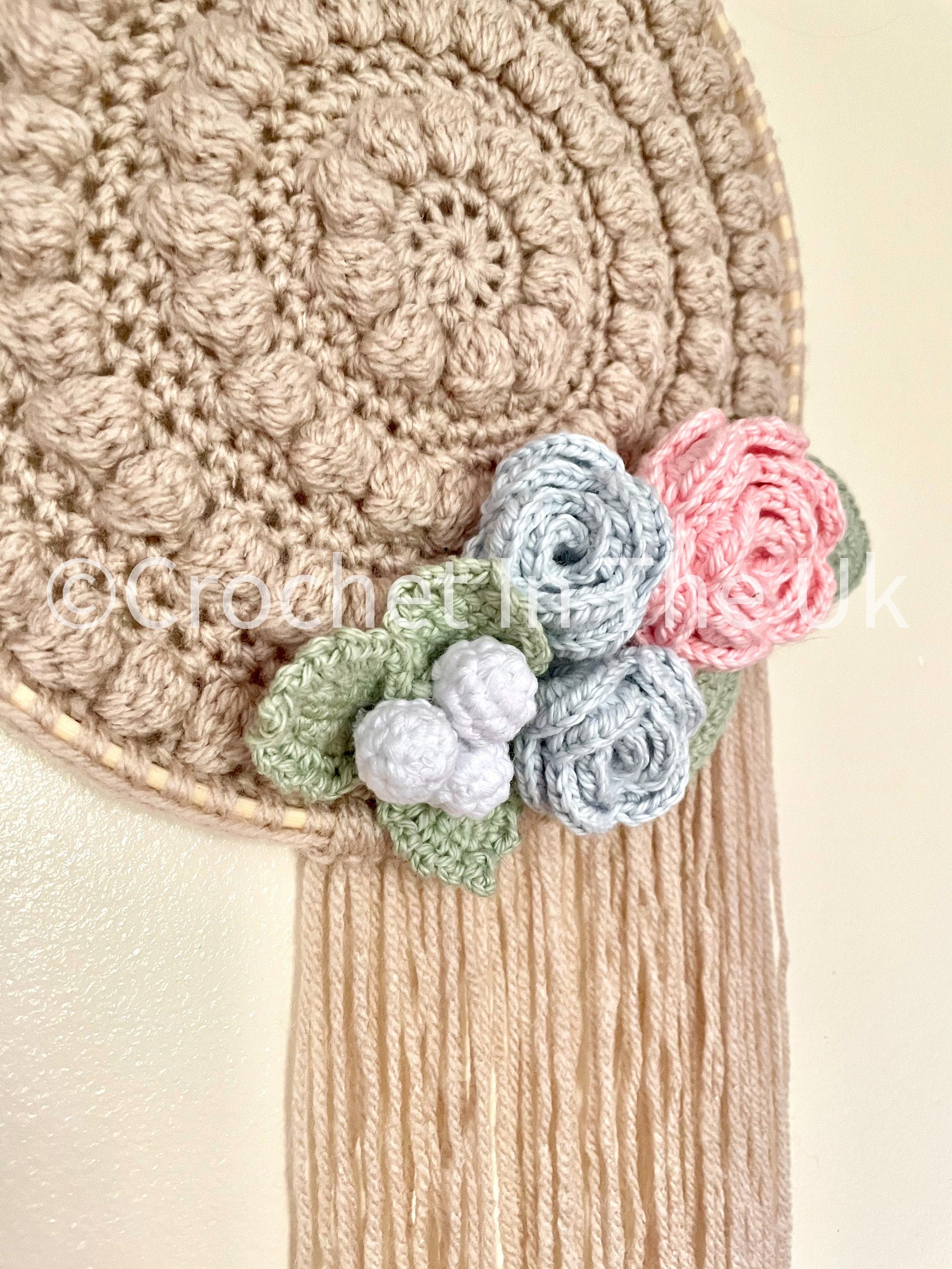 Boho Crochet Wall Hanging Pattern Boho Decor Crochet Etsy