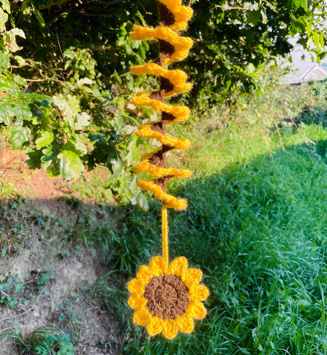 Crochet Wind Spinner Pattern Sunflower Crochet Pattern Etsy