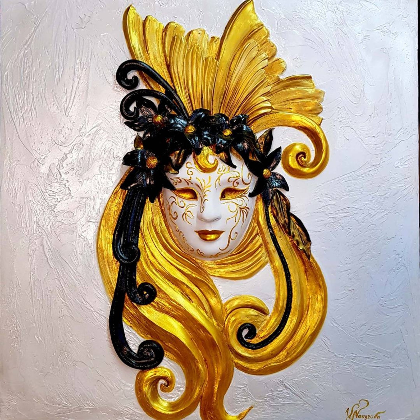 Large 3D Sculpture wall art Mask Wall decor for Etsy