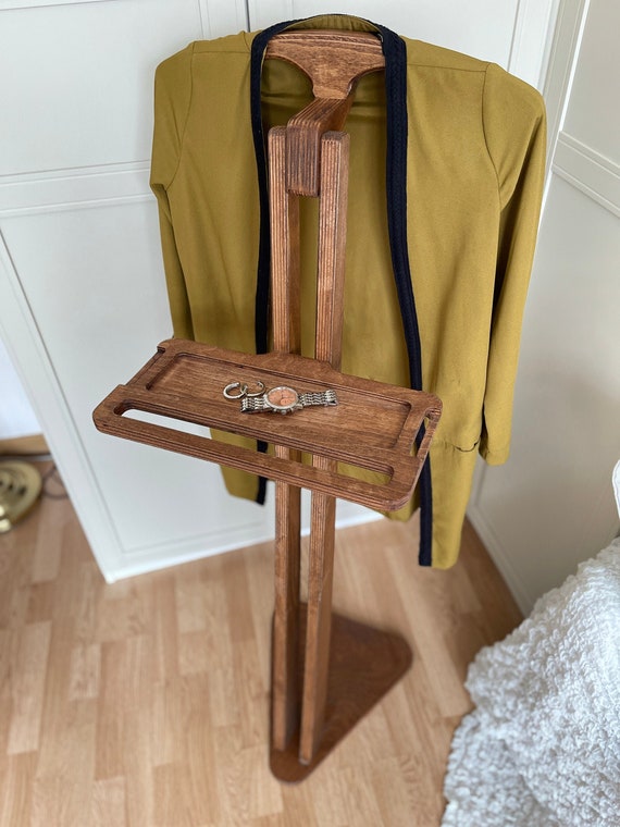 Watson Coat Hanger Tree French Valet Stand Vintage Wooden Watson Coat Hanger Tree French Valet, French Vintage Wood Coat Rack