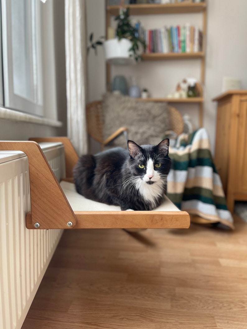 Oscar Cat/kitten Radiator Bed Radiator Pet Hammock Wooden Etsy