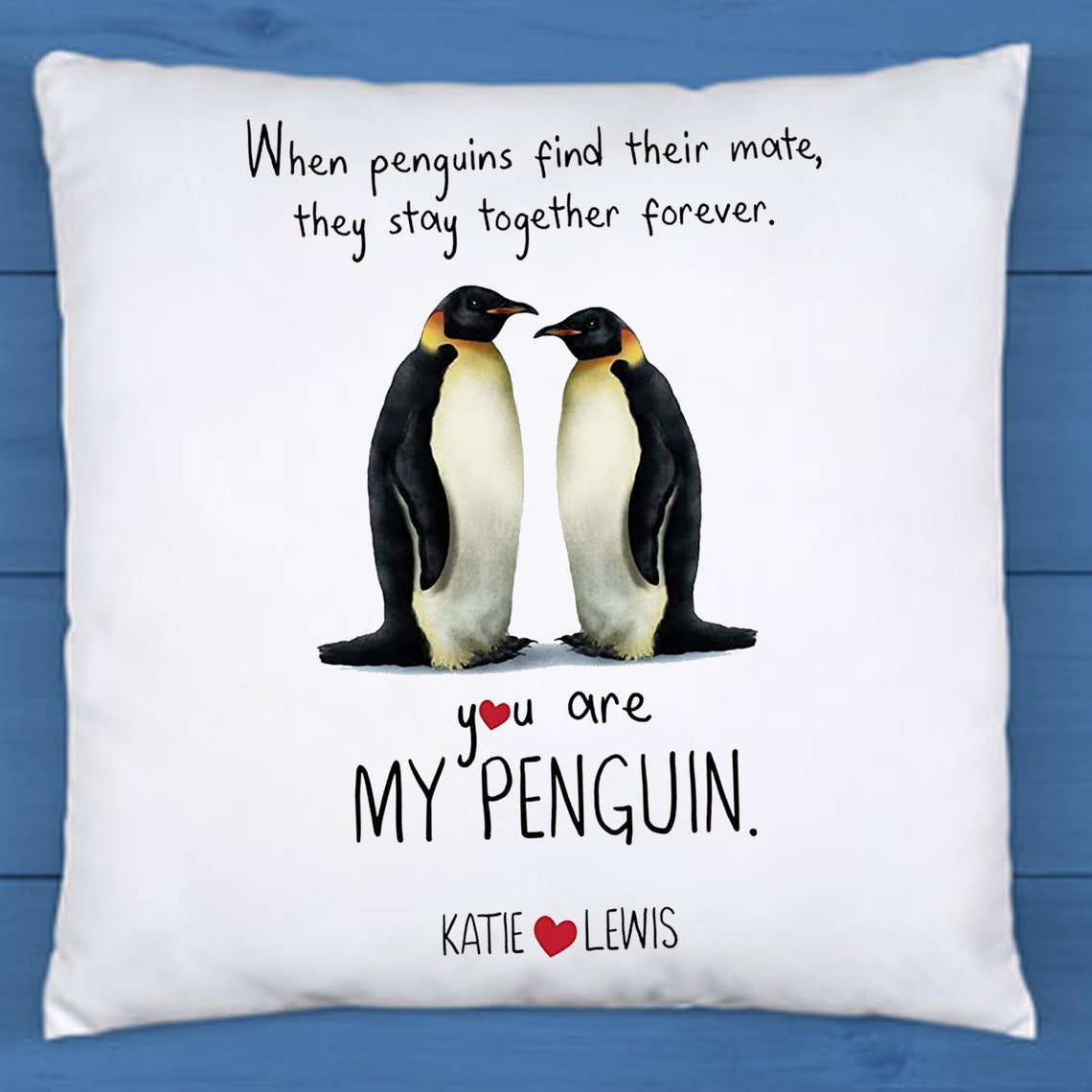 Where penguins find their mate they stay together forever. | Etsy