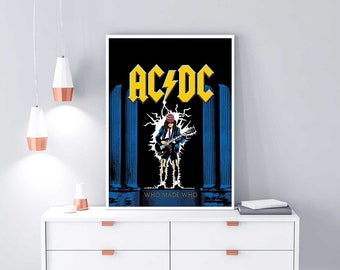 Ac Dc Music Poster | Etsy