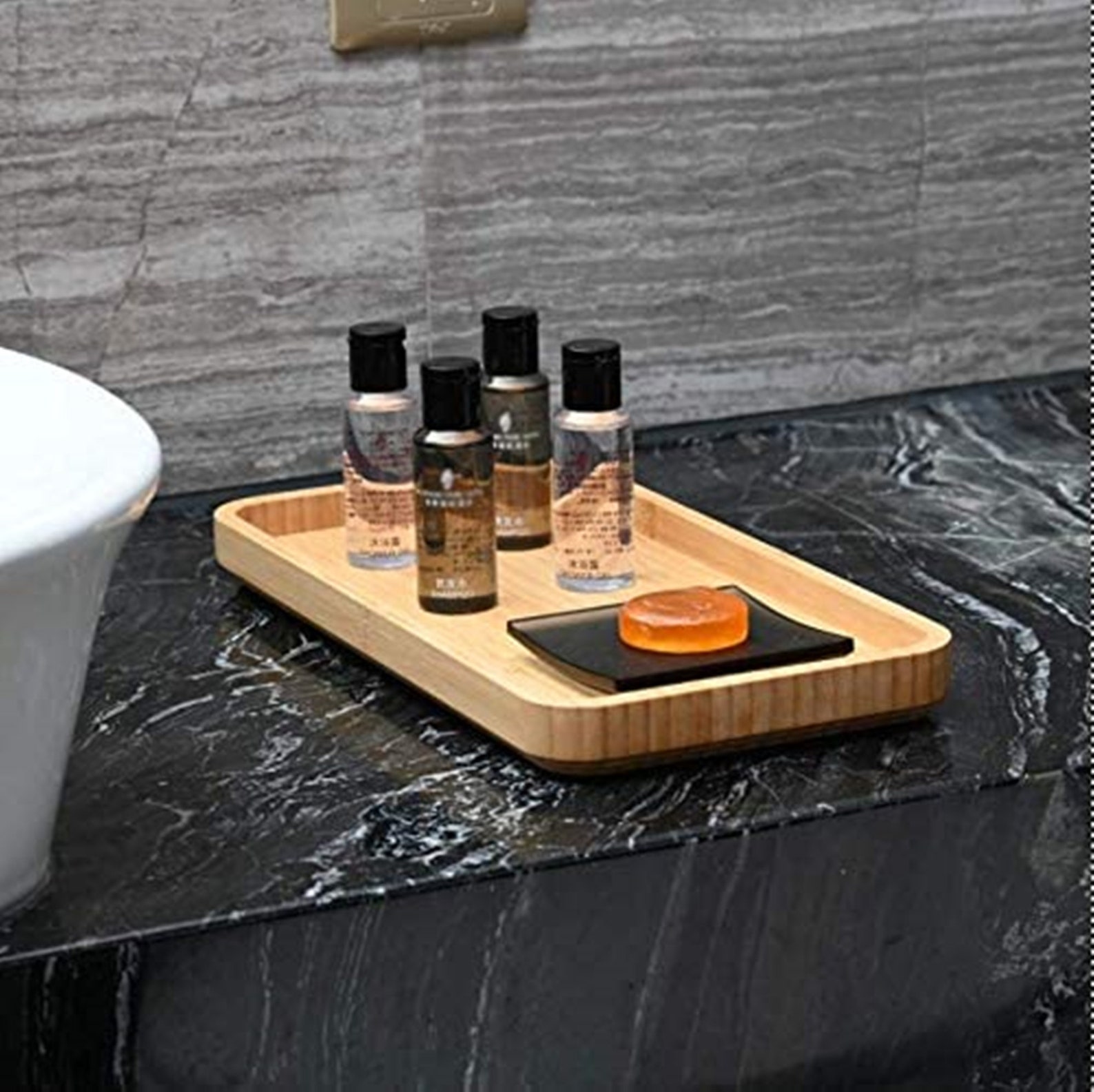 Bamboo Vanity Tray Bamboo Tray for Bathroom Small Tray for Etsy