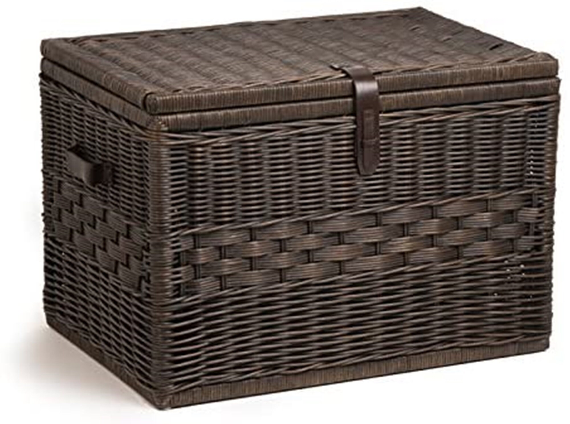 Deep Wicker Storage Trunk Large 24 in L x 17 in W x 17.5 in Etsy