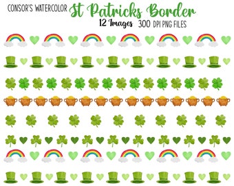 Shamrock Border Etsy