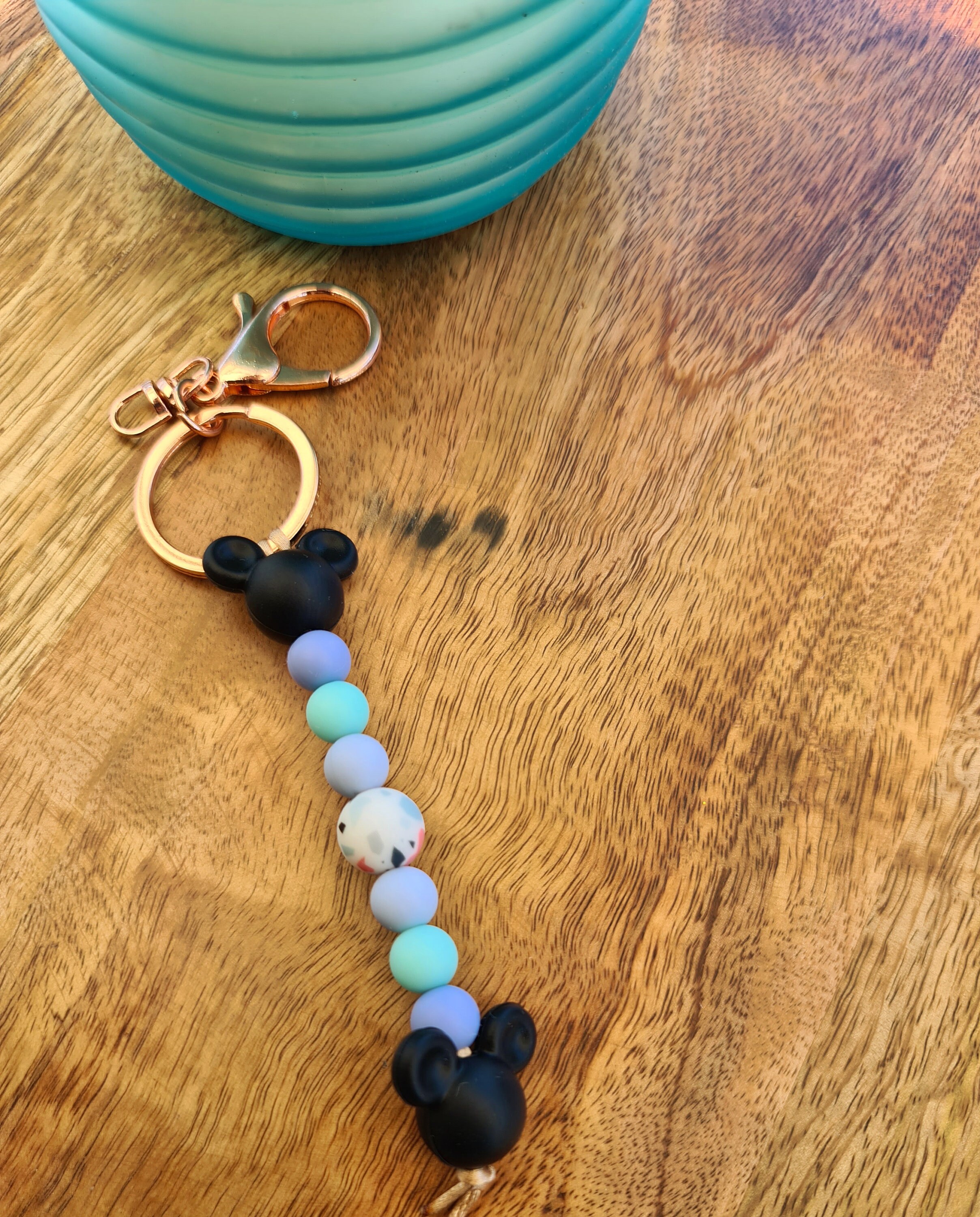 Silicone beads / Silicone bead keyrings / Marguerite beads / Etsy