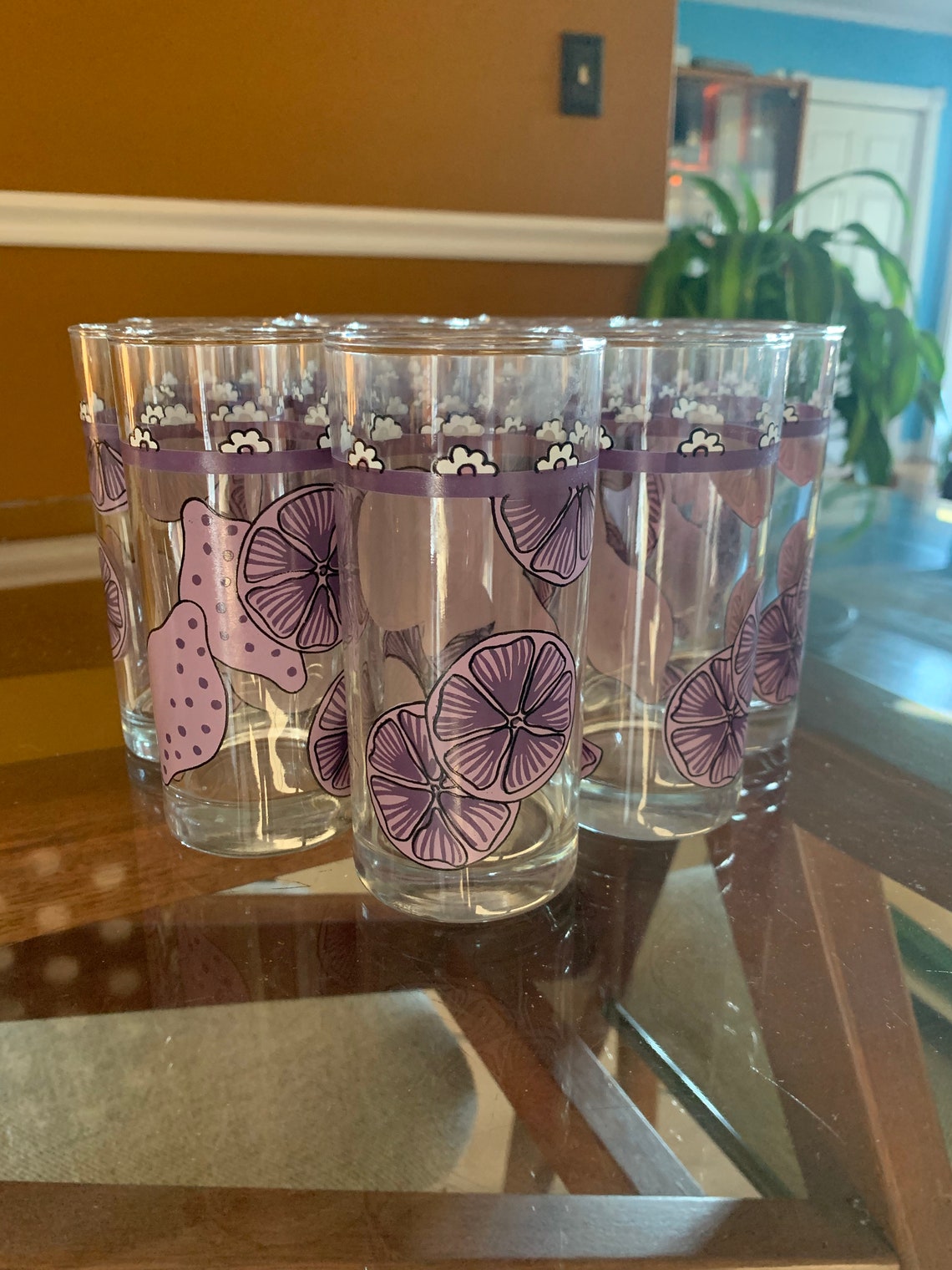 Funky Vintage Drinking Glasses Etsy