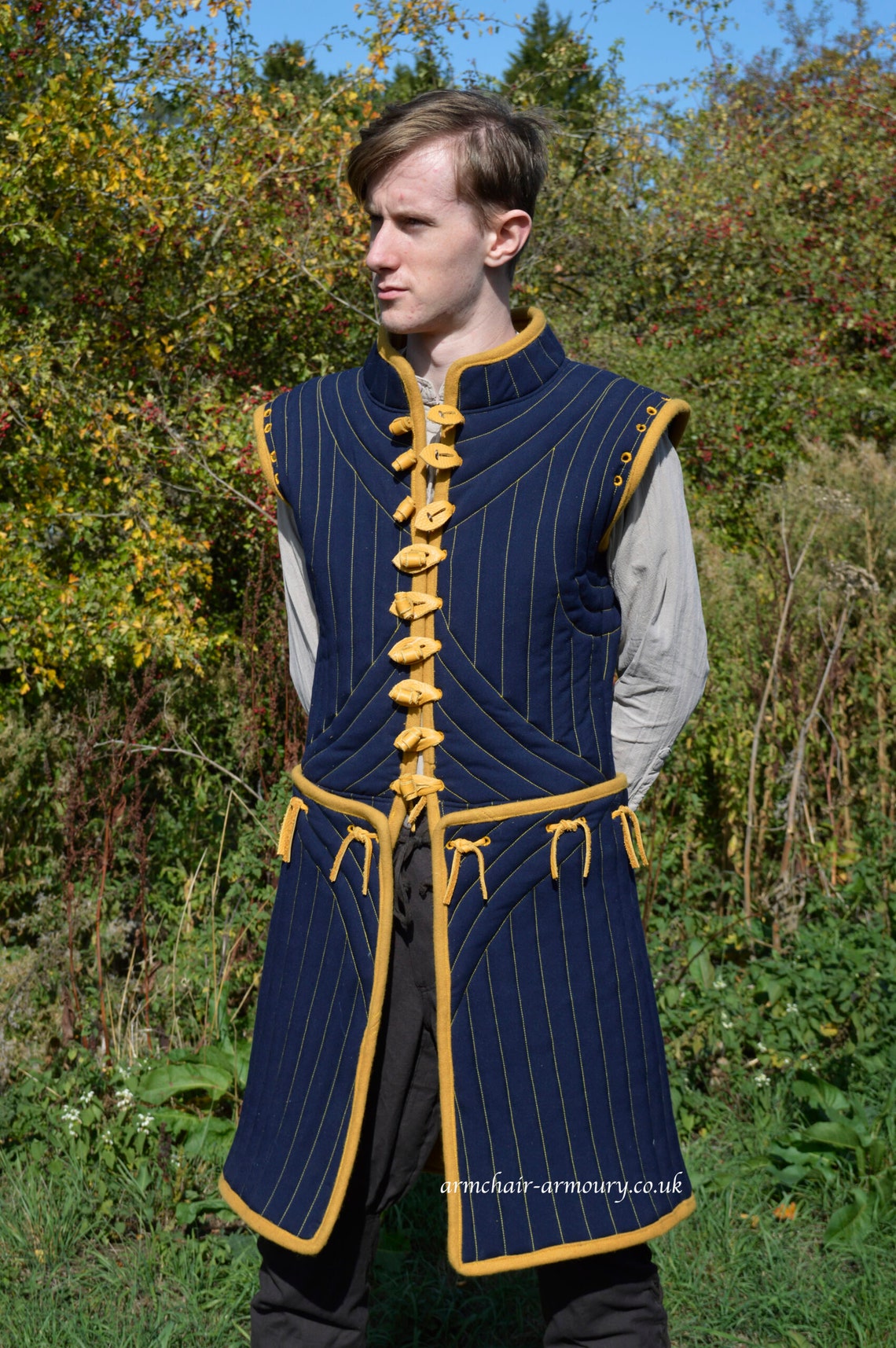 Medieval Gambeson 100 Cotton Multiple Size Multiple Etsy
