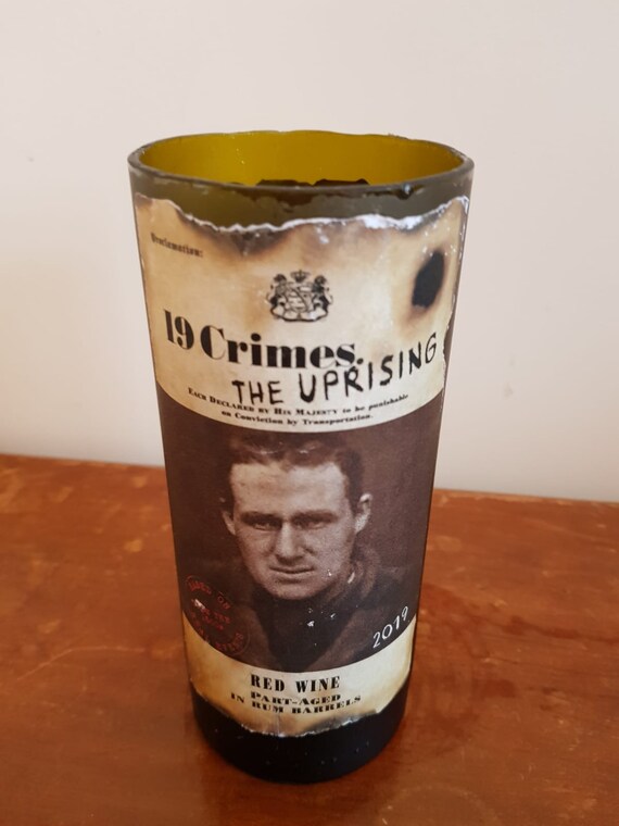 19 Crimes wine bottle vase Etsy
