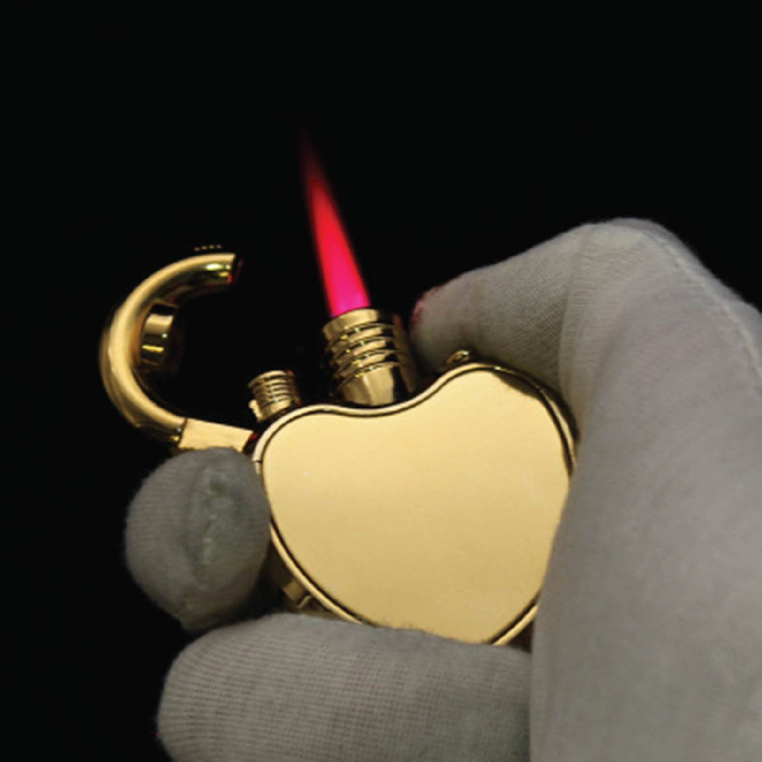 Heart Lock Lighter Unique Refillable Novelty Windproof Etsy
