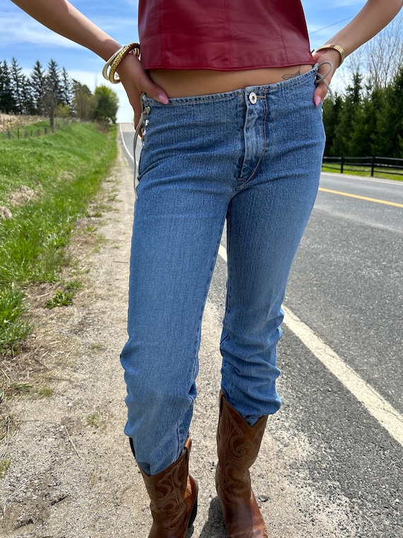 Vintage Y2K Parasuco Lace Up Jeans W27” - image 3