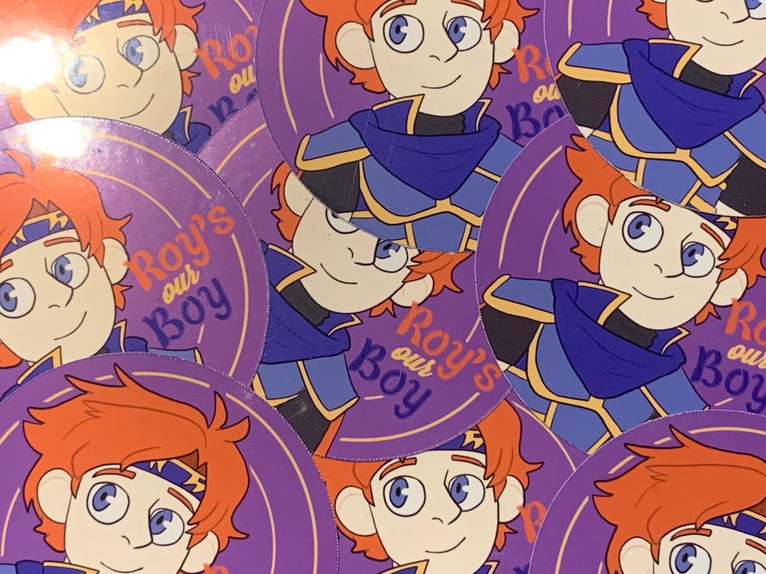 Fire Emblem Roy Glossy Vinyl Sticker - Etsy