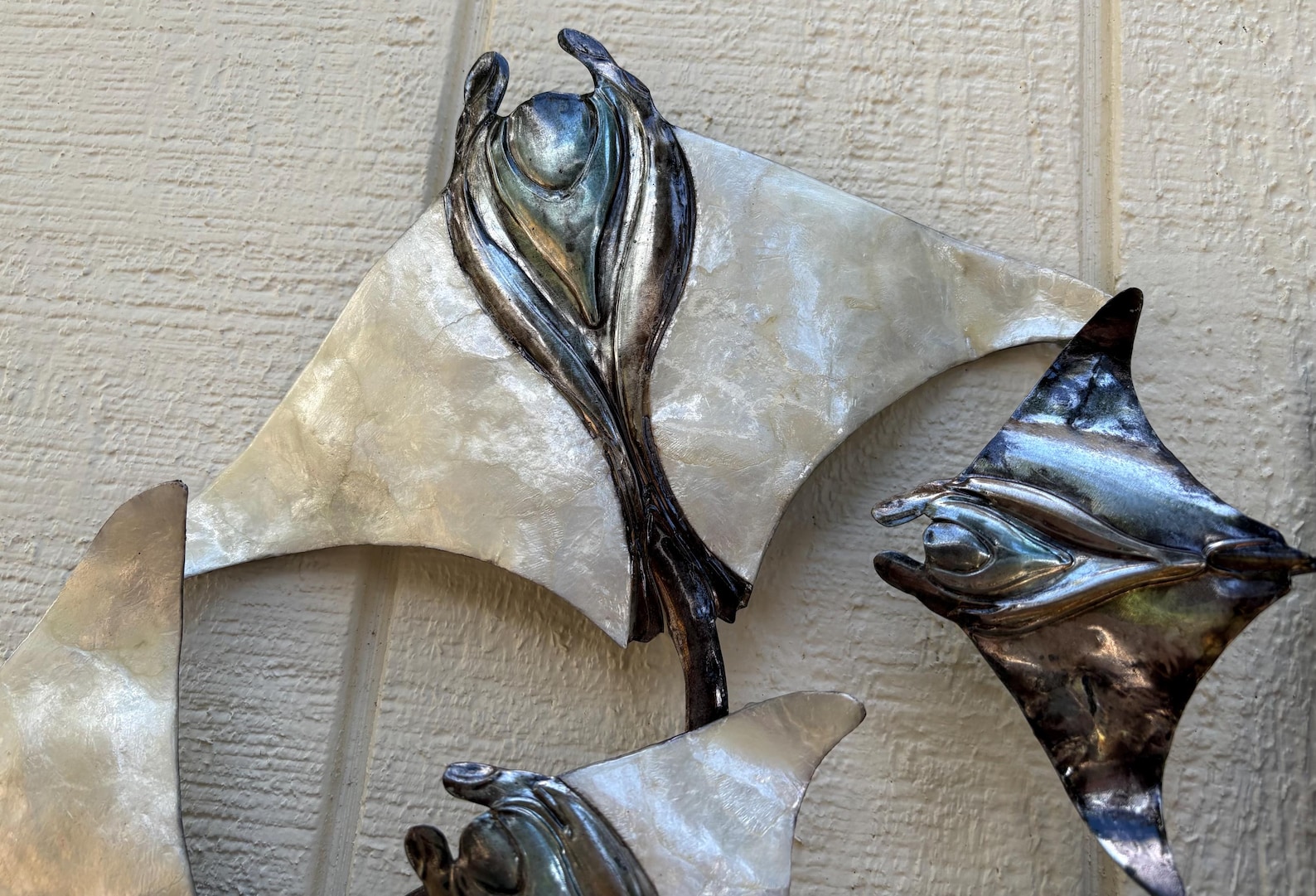 Manta Ray Metal Wall Art Tropical Beach House Home Decor Ocean ...