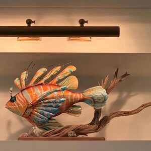 Lionfish Beach House Home Decor Nautical Metal Wall Art Tropical Home & Garden Decor image 7