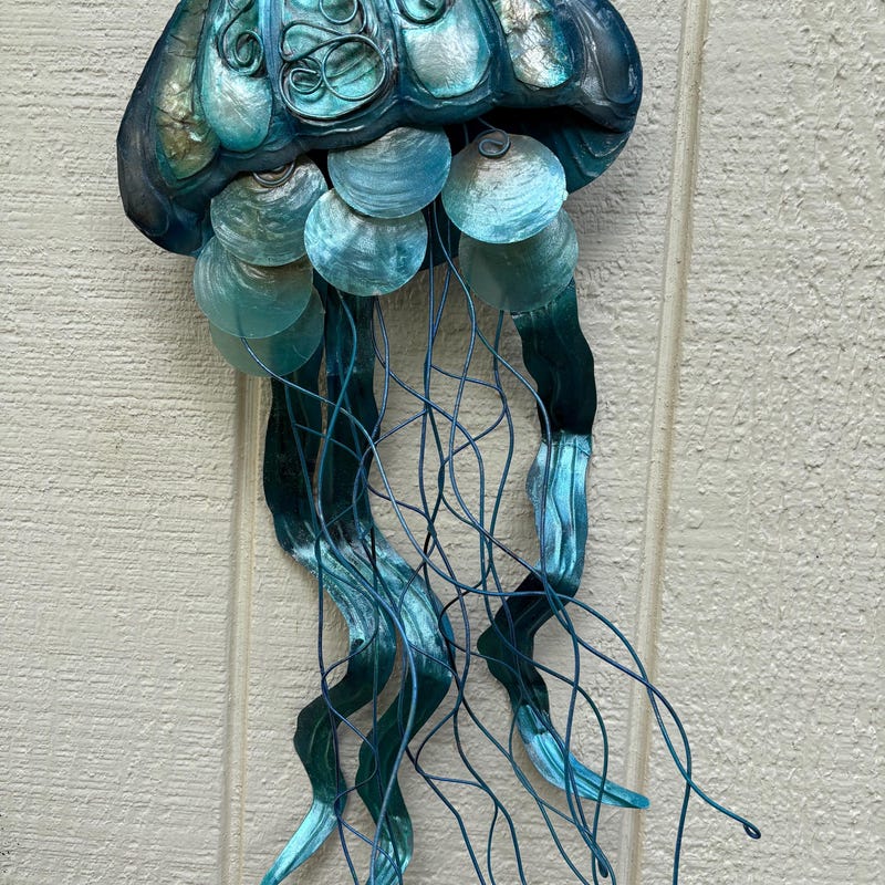 Metal Jellyfish Wall Art - Etsy