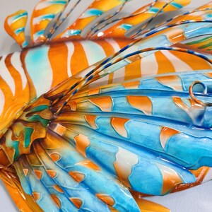 Lionfish Beach House Home Decor Nautical Metal Wall Art Tropical Home & Garden Decor image 3