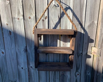 Rustic Hanging Shelf