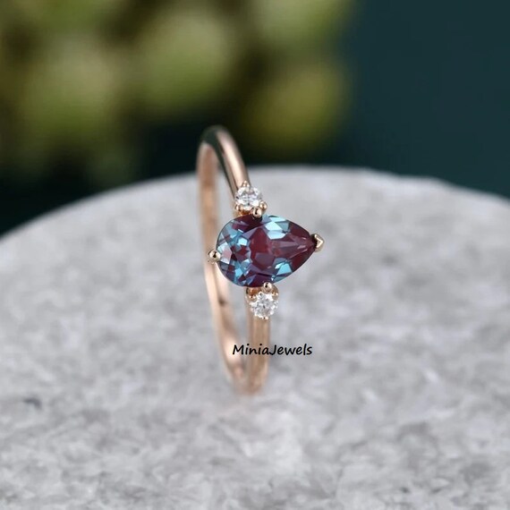 Bague alexandrite naturelle hotsell