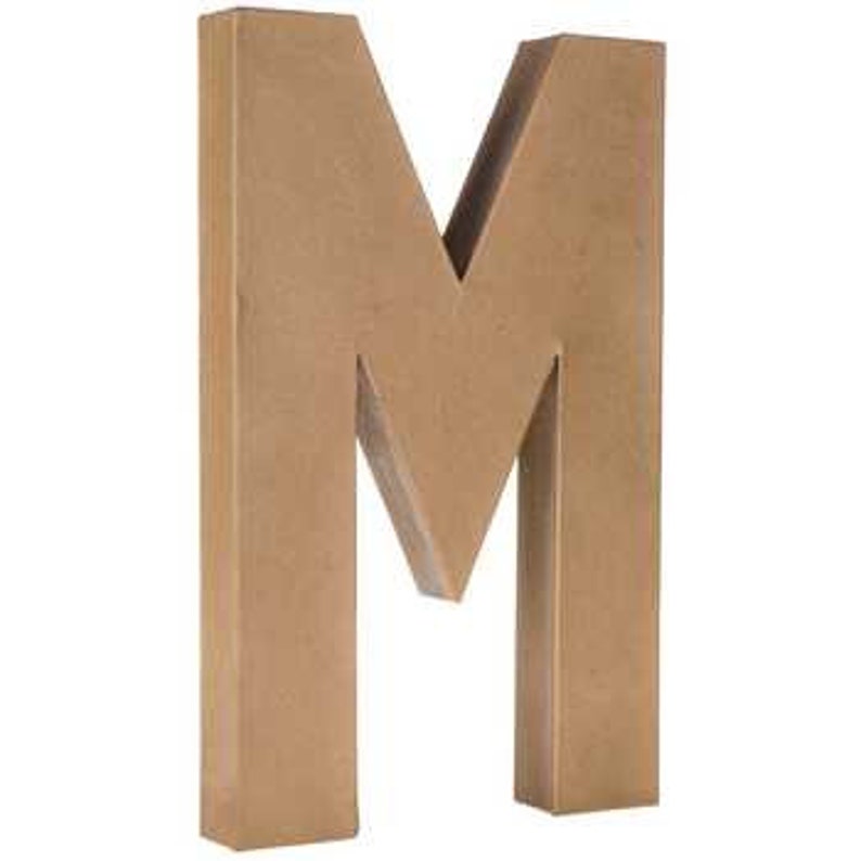 Paper Mache Letter M for Mother's Day for Crafts Decoration DIY