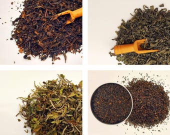 Assorted Loose Leaf Teas – Black, Green, White, Oolong, Rooibos Varieties