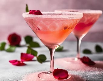 Pink Himalayan Rose Petal Cocktail Rimmer: Savory Drink Decor