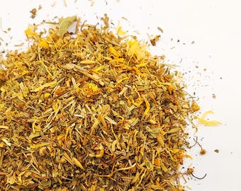 Wonderland Dreamtime Herbal Tea: Calming Chamomile, Lemon Balm, Sleepy Night Blend (Naturally Caffeine-Free)