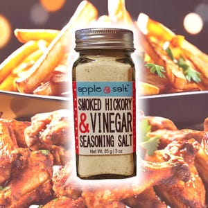 Smoked Hickory Vinegar Seasoning Salt: Fry, Wings, Popcorn