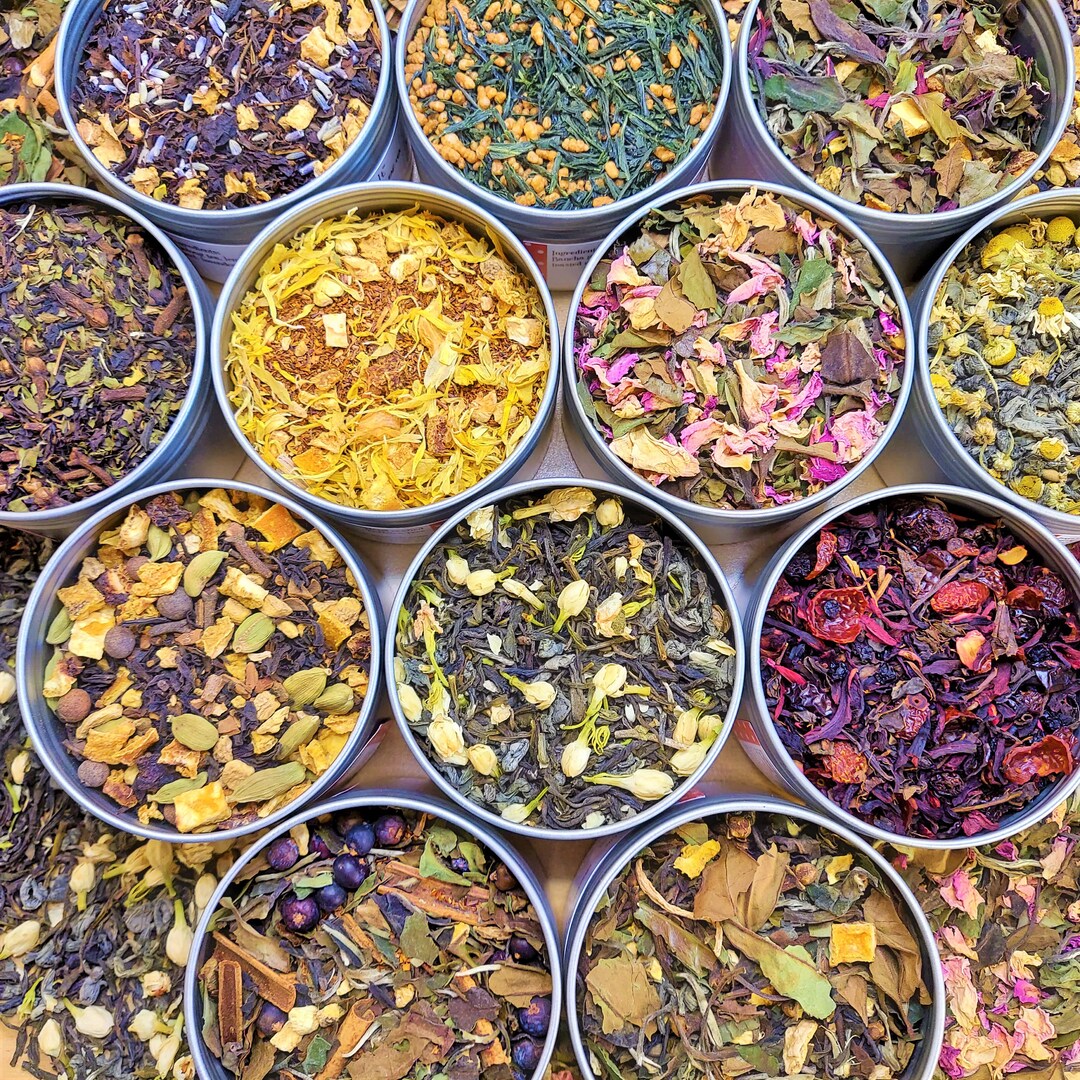 BUNDLE TEA LOVERS Gift Set W 3 Tea Blends! Loose Leaf Botanical Teas ...