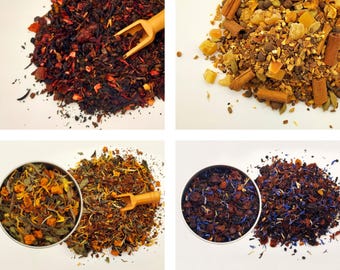 Fruity Loose Leaf Tea Blends – Real Fruit, Hibiscus, Berries, Tropical, Apple Cinnamon