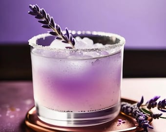 Pink Himalayan Lavender Cocktail Rimmer Salt: Floral Drink Decor, Margarita Salt, Ladies Night Out