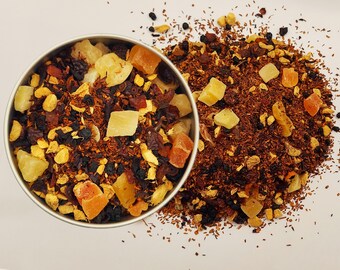 Tropical Ginger Berry Loose Leaf Tea: Mango, Pineapple, Hibiscus (Caffeine-Free)