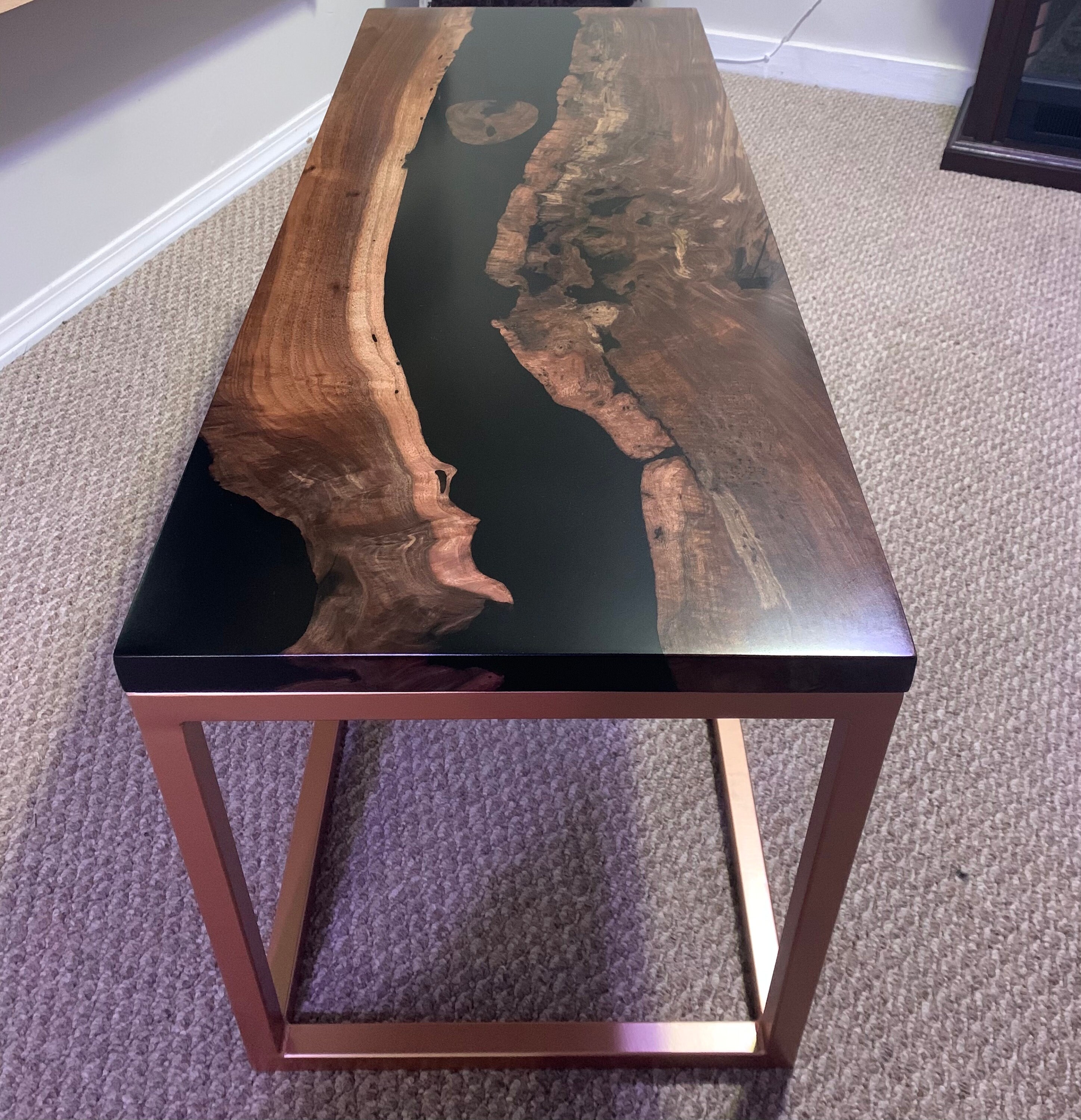 Made to Order Claro Walnut Epoxy River Table Etsy