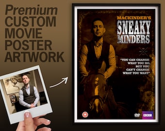 Peaky Blinders Personalisiertes Filmposter | Personalisierte Kunstdrucke | Personalisierte Filmdrucke | Personalisierte Kunst von Foto | Digitale Portraits