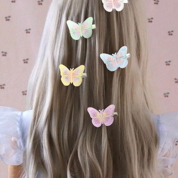 Girls Butterfly Clips