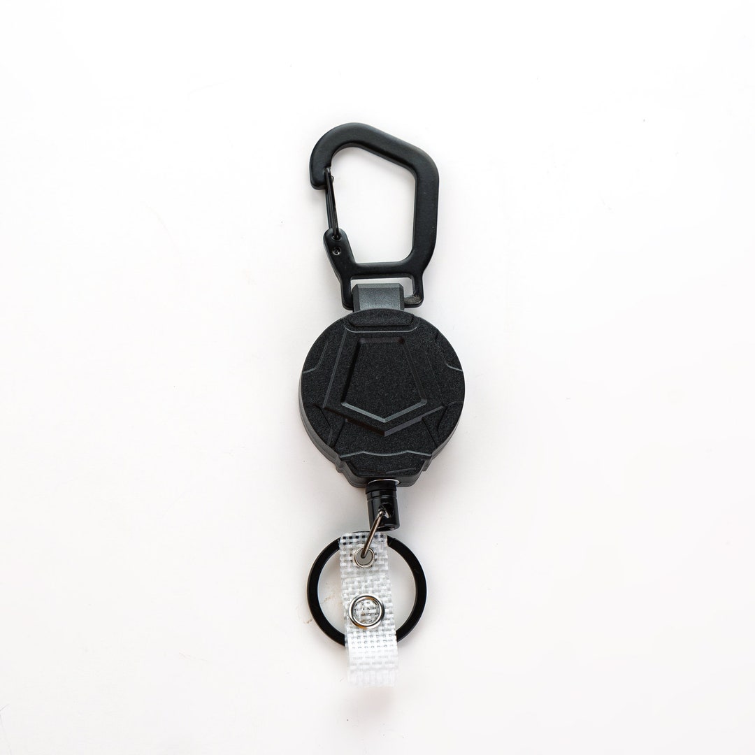 Heavy Duty Retractable Badge Reel, High Quality Steel Wire Retractable Key Ring for Outdoor