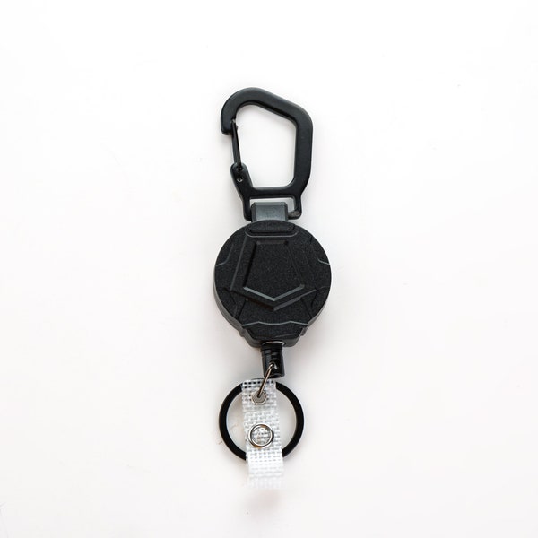 Heavy Duty Retractable Badge Reel, High Quality Steel Wire Retractable Key Ring for Outdoor Activities and Work