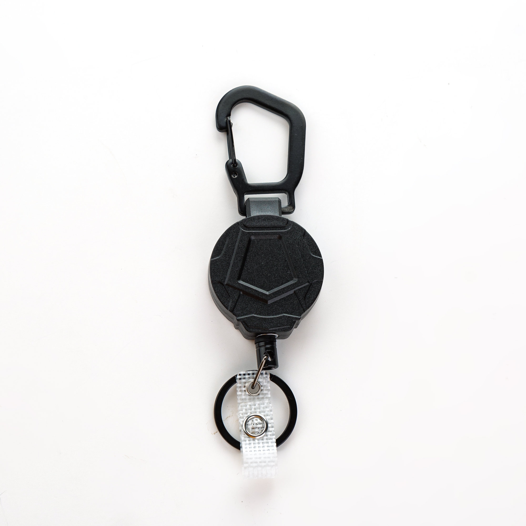 65cm Retractable Keyring Metal Wire Keychain Clip Pull Recoil