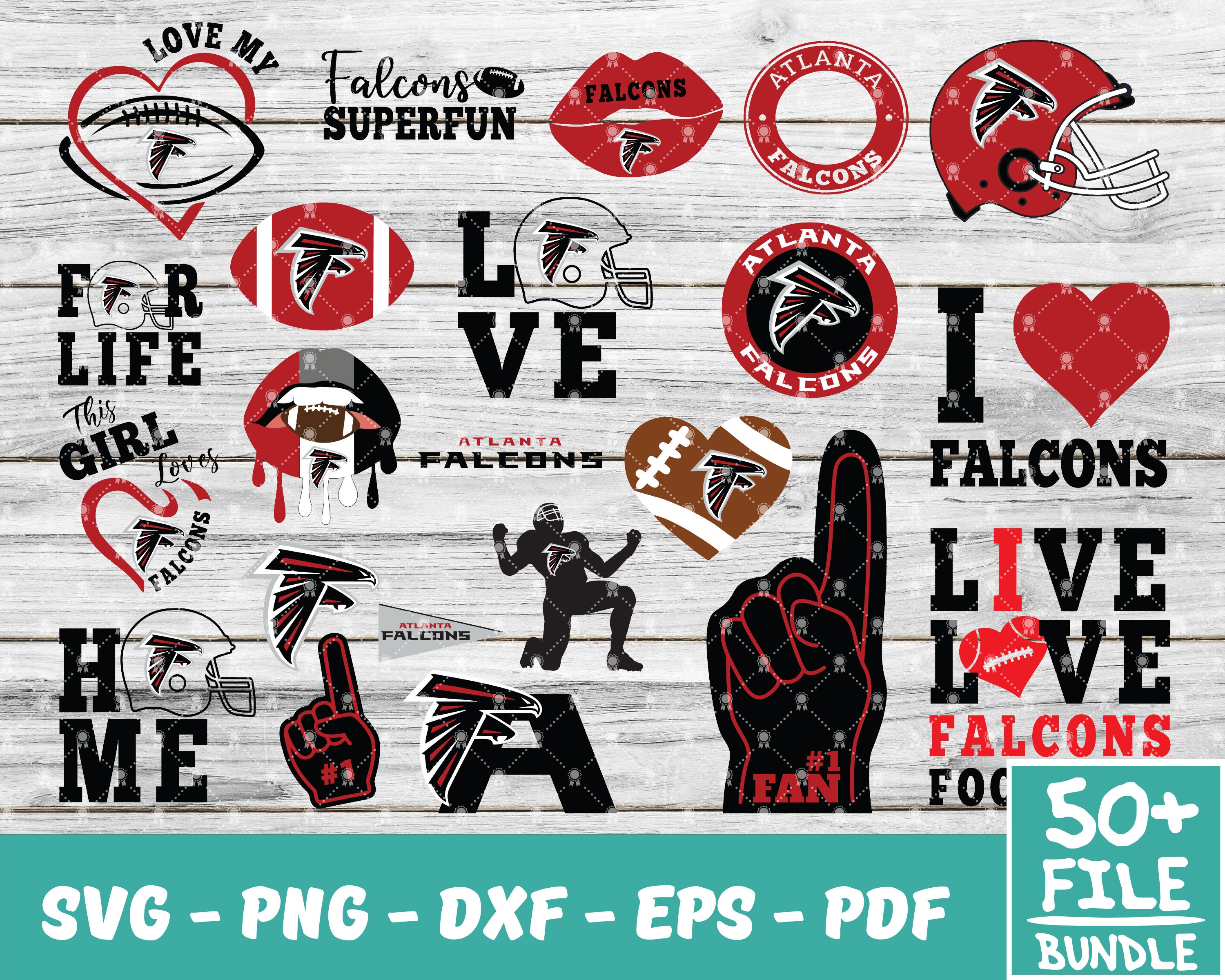 Download Atlanta Falcons Bundle Svg Atlanta Falcons Logo Svg NFL | Etsy